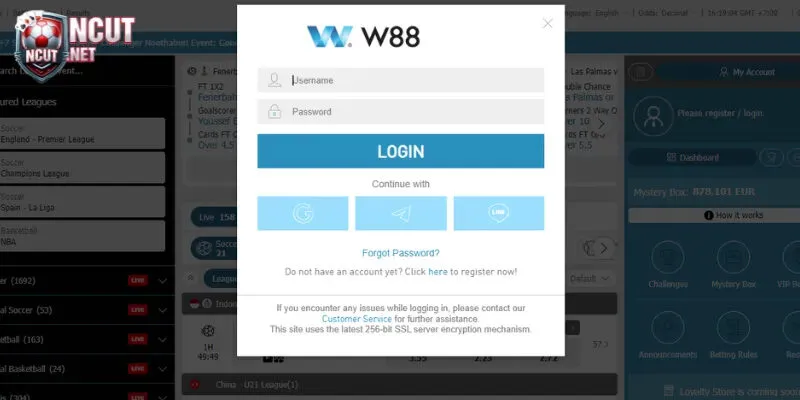 W88 - Hướng dẫn đăng ký và đăng nhập chi tiết cho người chơi 3 Quy trình đăng nhập tài khoản nhà cái cơ bản